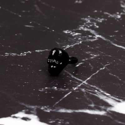 Skull Ring Black