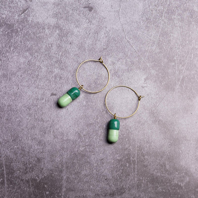 Pills Round Earrings