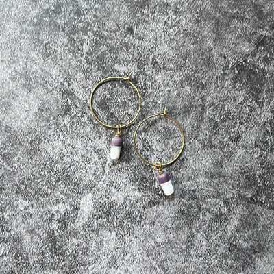 Pills Round Earrings