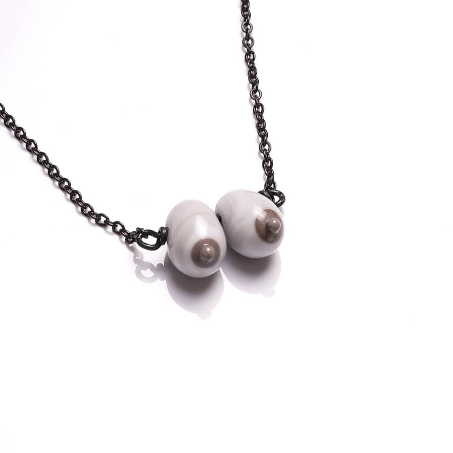 Retro Boobies Pendant Necklace
