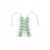 Centouno 60's Green Dangle Earrings