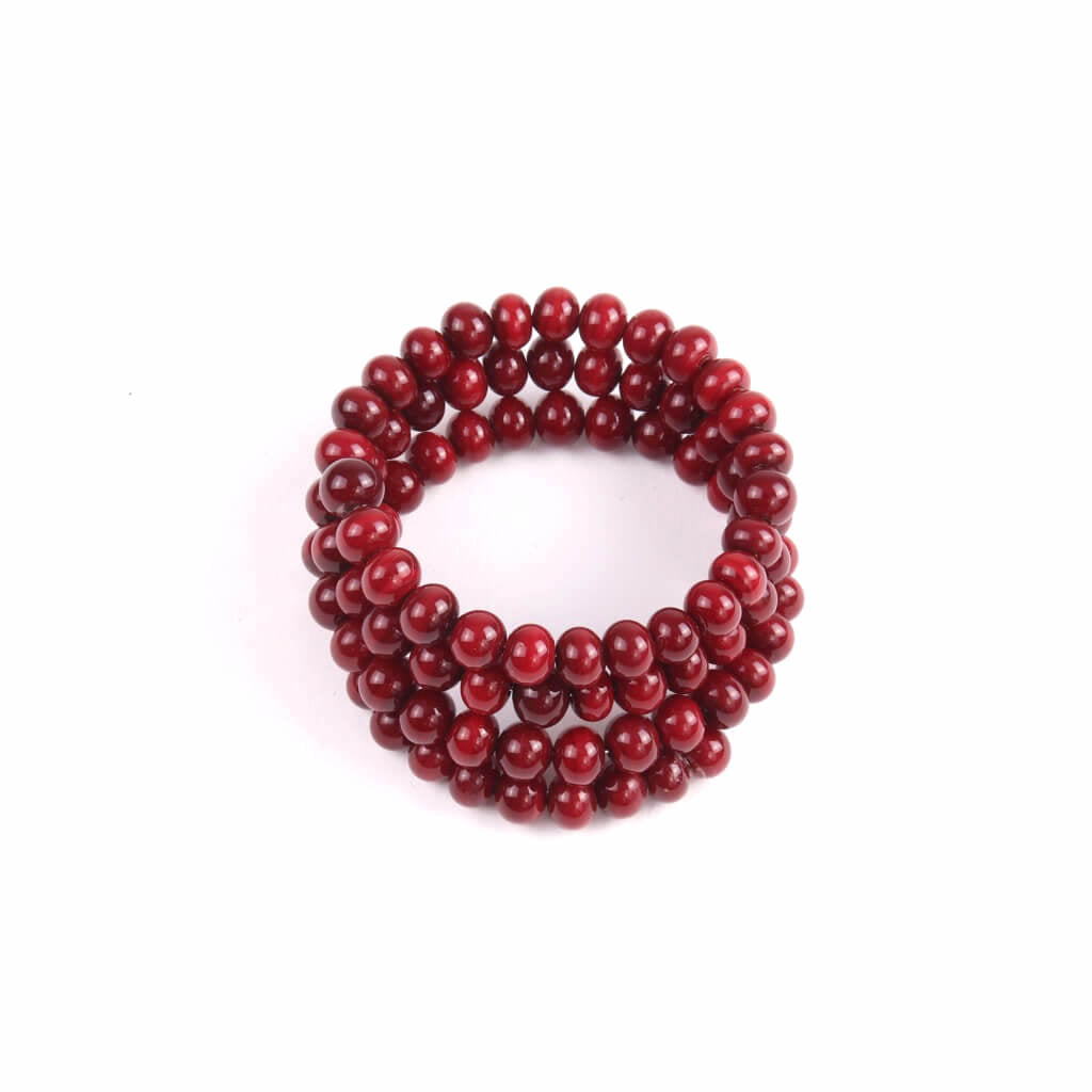 Centouno Bordeaux Spiral Bracelet